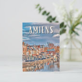 Amiens Photo Vintage Briefkaart (Staand voorkant)