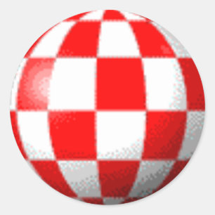 AMIGA BOING BALL RONDE STICKER