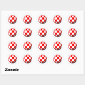 AMIGA BOING BALL RONDE STICKER (Vel)
