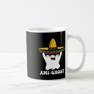 Amighost Spooky Halloween Ghost Mexicaanse Sombrer Koffiemok