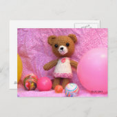 Amigurumi Teddy Bear Briefkaart (Voorkant / Achterkant)