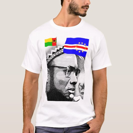 Amilcar Cabral King Cap Vert Fly Flags T-Shirt (Devant)