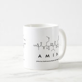 Amin peptide nom mug (Devant droit)