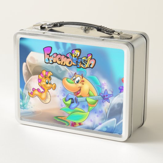 AmiPoisson mignon dessin animé poisson lunchbox (Dos)