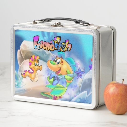 AmiPoisson mignon dessin animé poisson lunchbox (En situation)