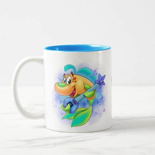 AmiPoisson mignon dessin animé poisson mug (Gauche)