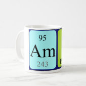 Amir nom de table périodique mug (Devant gauche)