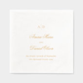 Amira Elegant Wedding Folie Servetten (Voorkant)