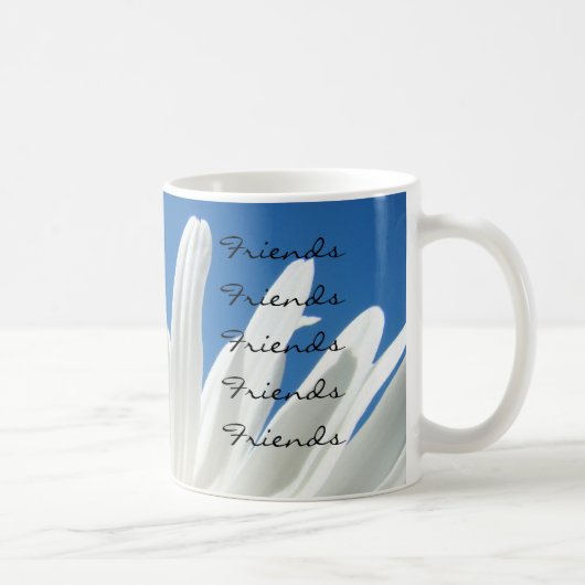 Amis Amis Amis Tasse à café mug Blanc Daisy (Droite)