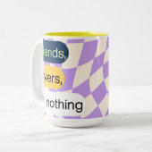 Amis, amoureux ou rien | Citations De Mug De Café (Devant gauche)