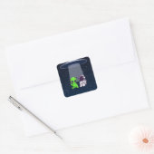Amis avec Aliens sur un autocollant (Enveloppe)