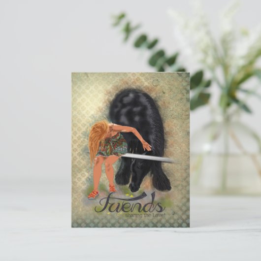 AMIS - Carte postale (Debout devant)