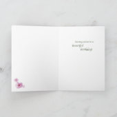 Amis Comme Fleurs Carte Anniversaire (Intérieur)