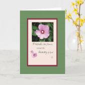 Amis Comme Fleurs Carte Anniversaire (Fleur jaune)