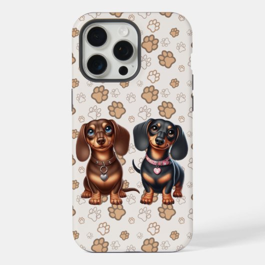 Amis dachshunds mignons (Verso)