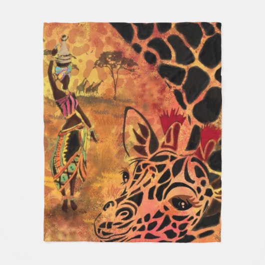 Amis de couverture de la flotte de girafe et fille (Devant)