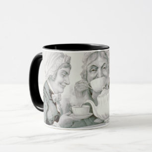 Amis de la fête du thé vintage, une tasse qui réco