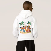 Amis de la fête tropicale de plage Célébration d'é (Dos entier)