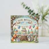 AMIS DE LA FORÊT INVITATION D'ANNIVERSAIRE (Debout devant)