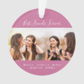 Amis de la vie photo nom rose foncé (devant)