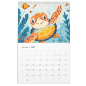 Amis de l'océan – Calendrier animalier Boho (Jan 2027)