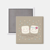 Amis de Marshmallow et aimant au chocolat (Recto/Verso)
