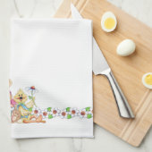 Amis de Pâques - serviette de cuisine (Quart Plié)