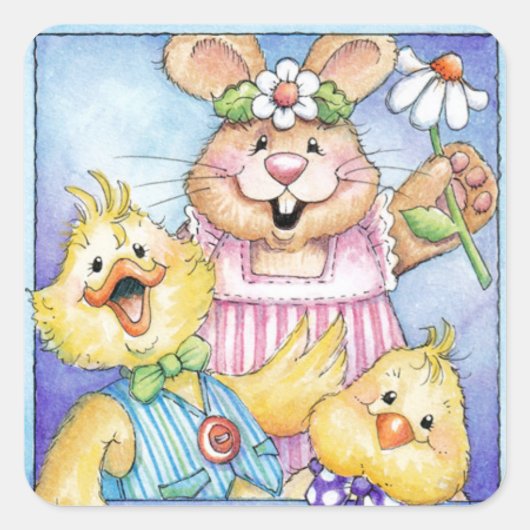 Amis de Pâques - Stickers (Devant)