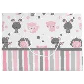 Amis de région boisée roses et sac gris de cadeau (Dos)