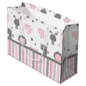 Amis de région boisée roses et sac gris de cadeau (Dos Angle)