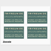 Amis de TR autocollants rectangulaires (Feuille)