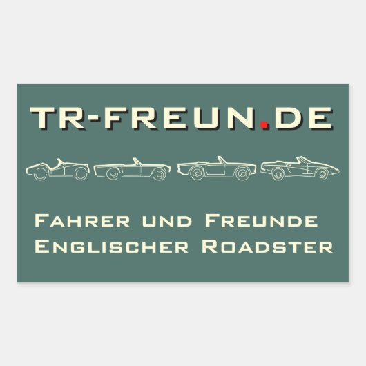 Amis de TR autocollants rectangulaires (Devant)