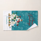 Amis des Snowmen de Noël (Serviette à main)