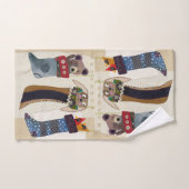 Amis d'hiver à bas serviette à main (Serviette à main)