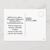Amis et Flannel Friendsgiving Invitation (Dos)
