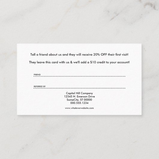 amis et programme de référence de famille (Dos)