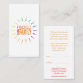 amis et programme de référence de rainbowBurst de (Devant / Derrière)