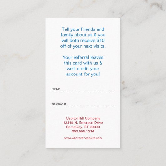 amis et programme de référence de raseur-coiffeur (Dos)