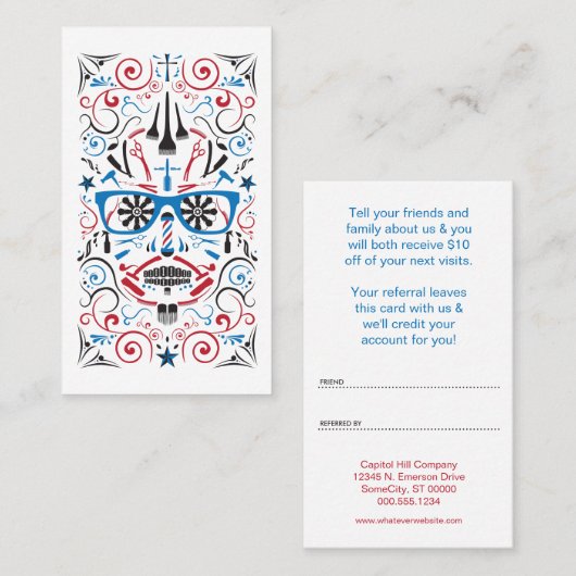 amis et programme de référence de raseur-coiffeur (Devant / Derrière)