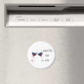 Amis et vin plus vieux le plus drôle Magnet (In Situ (Lave-vaisselle))