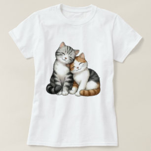 🐱Amis félins – T-Shirt de l'amitié des chats mign