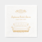 AMIS™ | Fête des mariées d'aquarelle Perk Central (Recto)