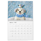 Amis feutrés en fleurs – Calendrier de chiens (Feb 2027)