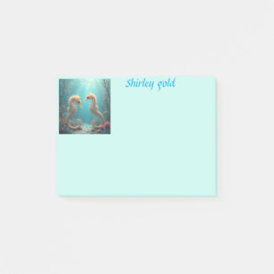 Amis hippocampes note post-it personnaliser