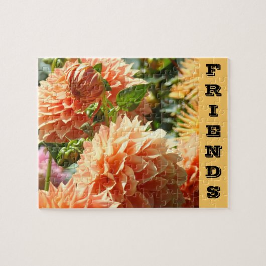 AMIS puzzles Orange Dahlia Fleurs Floral (Horizontal)
