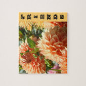 AMIS puzzles Orange Dahlia Fleurs Floral (Vertical)