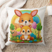 Amis Whimsical Woodland Jeter Oreiller (Couverture)