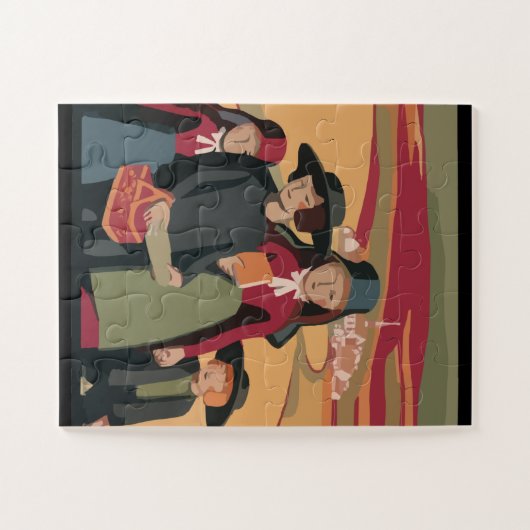 AMISH ART ENFANTS JIGSAW PUZZLE (Horizontal)