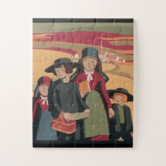 AMISH ART ENFANTS JIGSAW PUZZLE (Vertical)