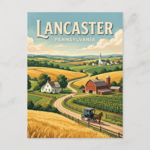 Amish boerenland Lancaster Pennsylvania Briefkaart
